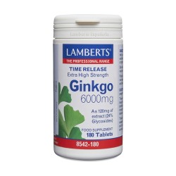 Ginkgo Biloba 6.000 mg 180 comp. (Lamberts)