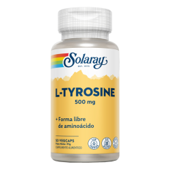 L-Tyrosine 50 Vegcaps. (Solaray)