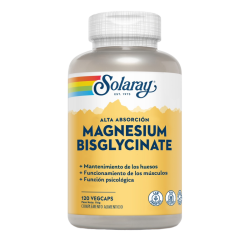 Magnesium Bisglycinate 120 Vegcaps. (Solaray)