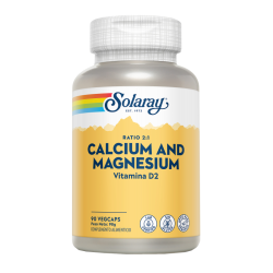 Calcium & Magnesium 90 Vegcaps. (Solaray)