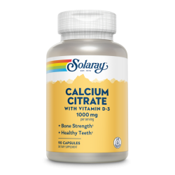 Calcium Citrate 1000Mg. 90 Cáps. (Solaray)