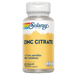 Zinc Citrate 60Vegcaps. (Solaray)