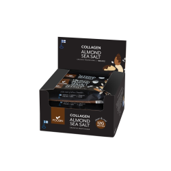 Barrita de Proteína de Colágeno Crujiente con Almendras y Sal Marina 50 g (Foodin)