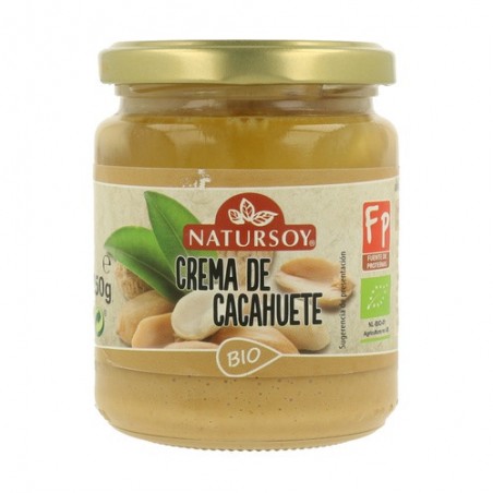 Crema de cacahuetes 250gr Bio Natursoy
