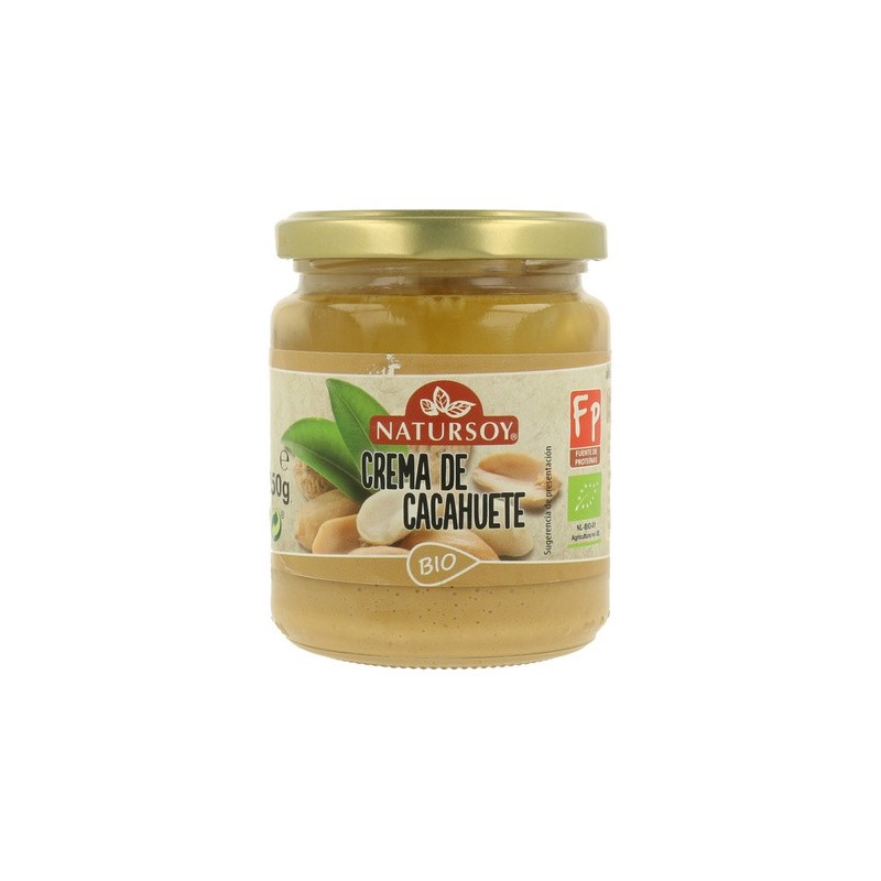 Crema de cacahuetes 250gr Bio Natursoy
